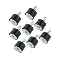 Magideal - 8 Piezas De Tacos De Goma, Tacos Amortiguadores, Aisladores De Vibraciones, Soportes De Goma M8 Para Bombas De Agua, Bobinas De Barcos, Coches, Garaje Cabeza Única