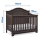 thumbnail image 3 of Cuna de madera solida convertible 6 en 1 Asher Gris, 3 of 7