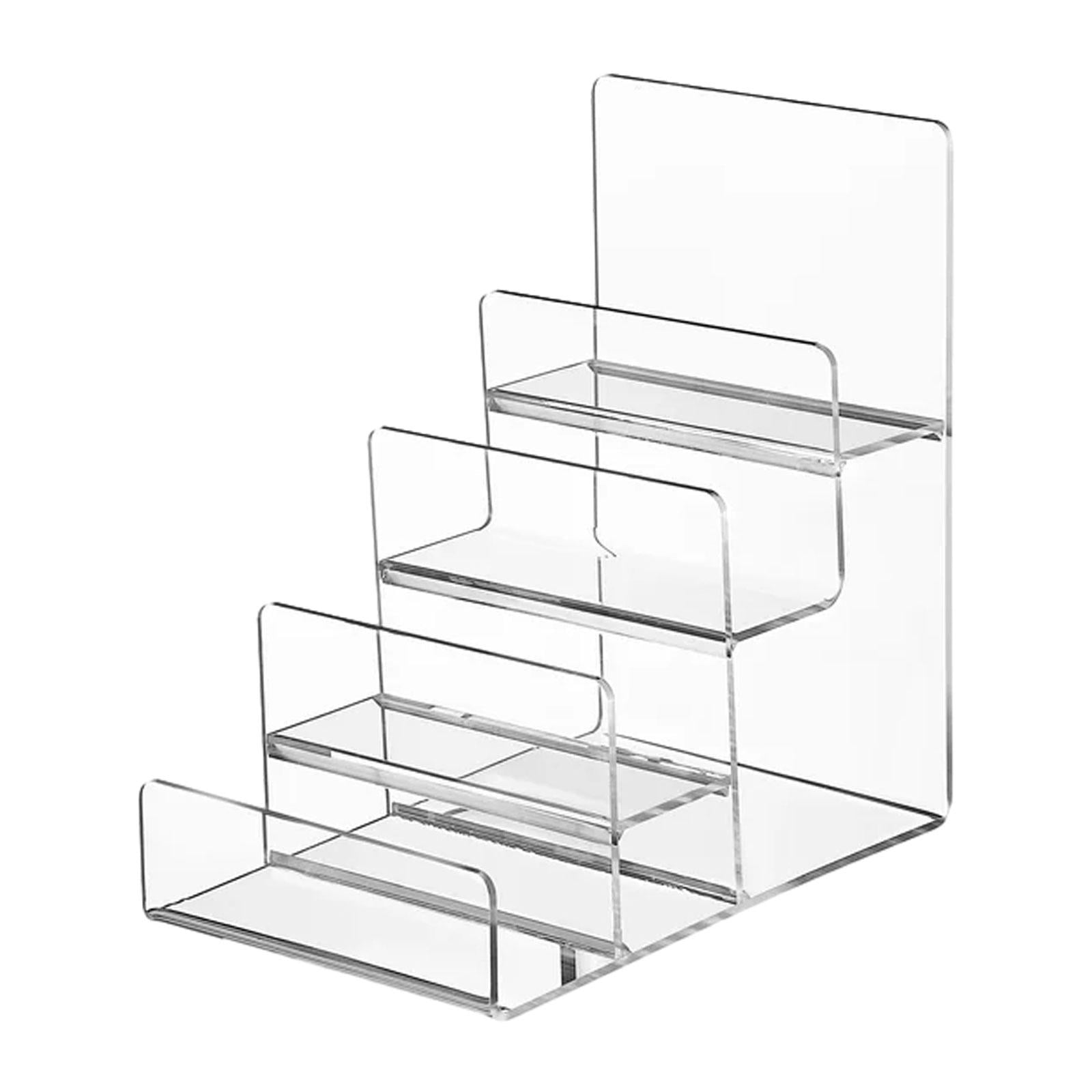 Magideal - Soporte De Acrílico Para Estante De Exhibición, Soporte De Decoración, Soporte De Exhibición De Escritorio Para Venta Al Por Menor/tienda, Monedero Co 4 Capas
