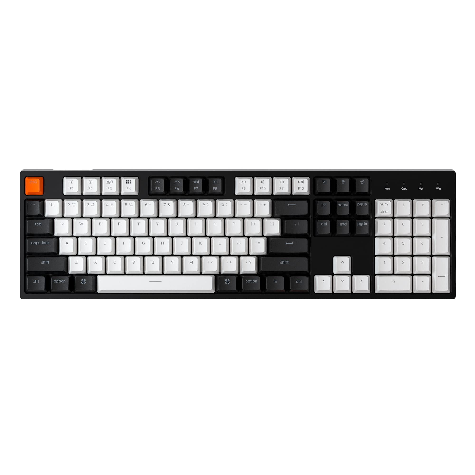Teclado Mecánico Cableado Keychron C2 Tamaño Completo Rgb Interruptores Marrones