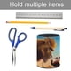 thumbnail image 5 of Oso Panda en África-theme Cylinder Pen Holder Pencil Organizer with Flannel Lining PVC Leather Material Cardboard Base for study work 10*8CM, 5 of 6
