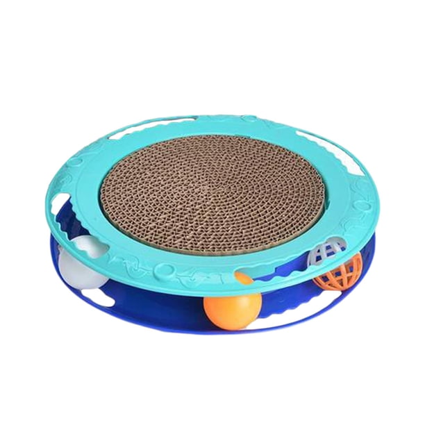 Durable Cat Scratching Board Antideslizante Bottom Scratch Pad Grinding Claw Nest Azul Y Azul Oscuro