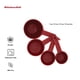 thumbnail image 3 of Juego de tazas medidoras KitchenAid Universal de 4 piezas, color rojo imperio, 3 of 3