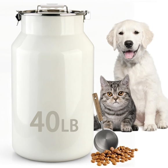 Contenedor para Alimentos de Mascotas Aloxina 18 kg Acero Inoxidable