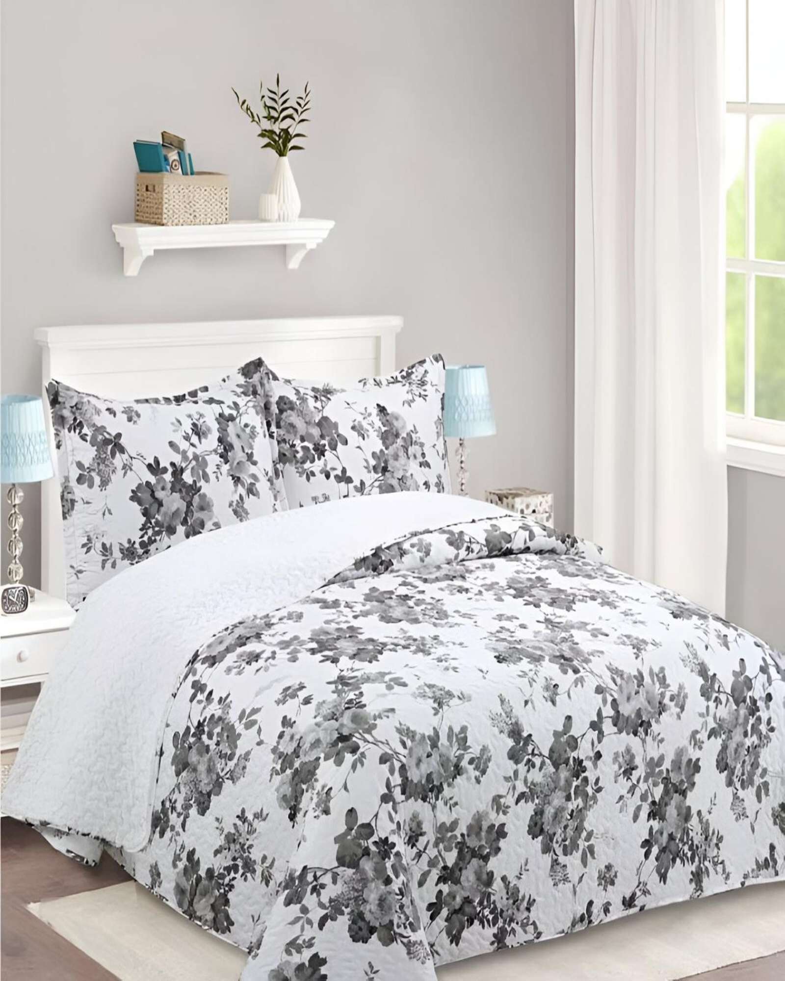 Genérico - Cubrecama Quilt Sherpa 2 Plazas 230X250 25