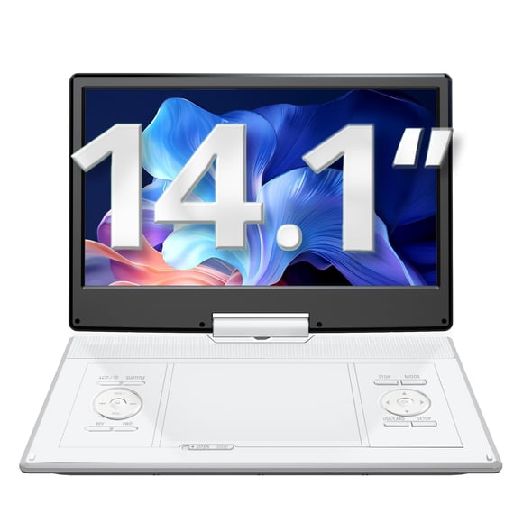 Reproductor de DVD portátil YOTON con pantalla giratoria HD de 16.9 y 14.1 pulgadas