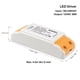 thumbnail image 3 of Controlador LED iCreatin 36 W 12 VDC 3A para tiras de luces LED G4 MR16, 3 of 4