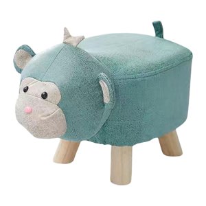 Magideal - Reposapiés De Animales Tapizado Otomano Para Niños, Taburete De Aprendizaje, Bonito Cojín Acolchado, Taburete Para Cambiar Zapatos, Reposapiés Para Do Mono