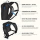 thumbnail image 4 of Mochila de hidratación para nieve CamelBak Zoid de 2,1 L de capacidad, color blanco y negro, 4 of 9