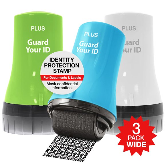 Sello de rodillo para identificación GYID - Pack de 3, protección ancha