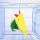 thumbnail image 2 of 2 paquete Invierno cálido pájaro hamaca tienda de campaña loros colgando nido cobertura cabaña, pequeñas aves suave peluche cama dormir cueva escondite para perequitos, Birdcage percha stand, 2 of 3