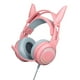 thumbnail image 3 of Auriculares Para Juegos Con Micrófono Cómodos Portátiles Duraderos De 3,5 Mm Rosa, 3 of 5