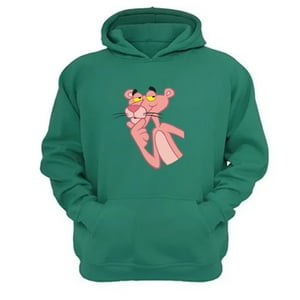 Genérico - Polerón Canguro La Pantera Rosa Verde Aguamarina Talla L Unisex