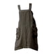 thumbnail image 4 of Delantal De Lino De Algodón Con Bolsillo Delantal De Chef Con Espalda Cruzada Para Mujer L Verde, 4 of 5