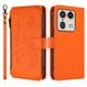 thumbnail image 2 of Funda Cartera Mariposa para [Motorola Edge 50 Ultra 5G] con Soporte y Cremallera Naranja, 2 of 6