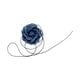 thumbnail image 2 of Gargantilla De Flores Collar Elegante De Flores Grandes Para Novia Boda Cumpleaños Mezclilla Oscura, 2 of 3