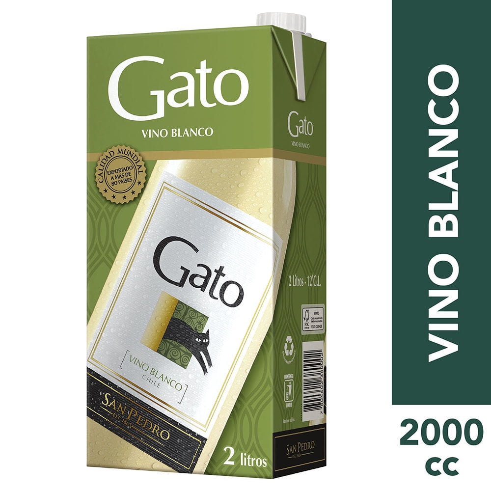 Vino Blanco Caja 2 L Gato