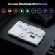 thumbnail image 3 of Teclado para videojuegos, mini gamepad de 12 teclas, controlador de palanca sin botones - Soporta SOCD y intercambio en caliente, controlador de arcade para pelea en la calle con personalizado y TURBO, 3 of 11