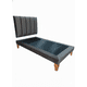 thumbnail image 2 of Cama De Plaza Lineal Gris Oscuro Felpa, 2 of 3