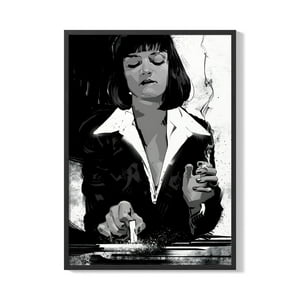 Creango - Cuadro Poster Enmarcado Pulp Fiction Diseño 5 Decorativo