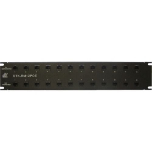 Protector contra Sobretensiones PoE Ditek DTK-RM12POE de 12 puertos