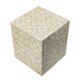 thumbnail image 2 of Taburete auxiliar Accent Benjara Square Capiz crema/dorado, 2 of 5