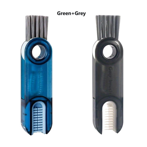 1/2/3pcs, 3 In 1 Multifunctional Cleaning Brush, Tiny Bottle Cup Lid Detail Brush Straw Cleaner Tools, Vacuum Cup Gap Cleaning Brushes, Mini Silica Gel Bottle Holder Cleaner Household Kitchen Cleaning