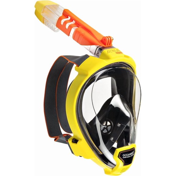 Máscara de snorkel OCEAN REEF Aria QR+ L/XL amarilla