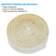 thumbnail image 4 of Uxcell 3/4"x 1/8"x73" Junta de Estufa de Leña, Cuerda de Sellado Autoadhesiva Plana de Fibra de Vidrio Resistente a Altas Temperaturas, Blanca, 4 of 6
