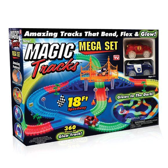 Mega set Toy Ontel Magic Tracks con 2 coches de carreras LED y una pista de 5,5 m