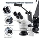 thumbnail image 3 of Microscopio para joyas DZQ 7X-45X con soporte con brazo de resorte y luz, 3 of 8