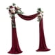 thumbnail image 3 of Conjunto de flores artificiales para decoración de bodas, ramo de seda, corona de rosas para fondo fotográfico , rojo oscuro 4, 3 of 5