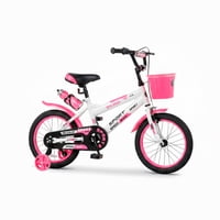 Bicicleta Infantil Lumax Aro 12 Rosado Con Rueditas