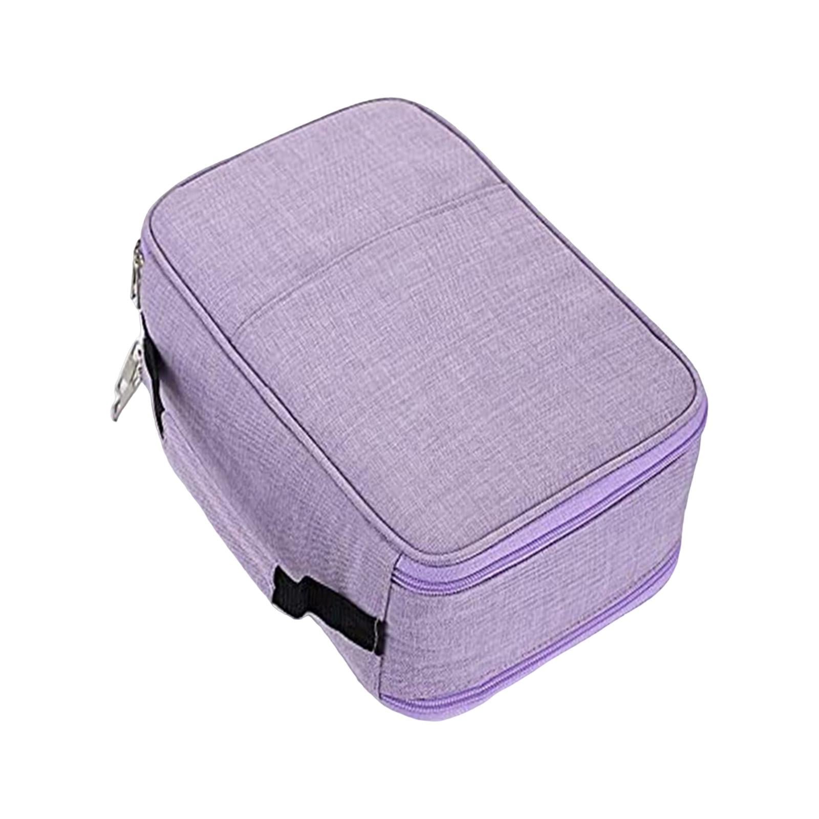 Magideal - Estuche Para Lápices Con 300 Ranuras, Estuche Para Marcadores, Envoltura Para Lápices, Capas Con Cremallera, Estuches Grandes Para Lápices De Colores Púrpura