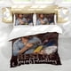 thumbnail image 5 of Bob Ross: La Alegría de Pintar Conjunto de sábanas temático, trío de piezas, cómodo y amigable con la piel, diseño único, regalo de decoración para el hogar para familiares, amigos y fans,140cm *210cm, 5 of 6