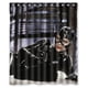 thumbnail image 1 of Cortina de ducha de Michelle Pfeiffer Catwoman, juego de cortinas de baño con ganchos, tamaño 60 x 72 pulgadas, 1 of 3