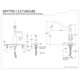 thumbnail image 2 of Grifo de cocina Kingston Brass GSY7705ACLBS de 8" con centro de instalación, 2 of 2