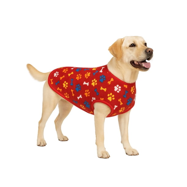 Capa Polar Perro 8XL 80 cm Abrigo Invierno Labrador rojo 8XL