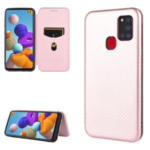 Funda Flip Para Foxdock Samsung Galaxy A21S - Funda Magnética De Negocios, Funda Protectora Delgada