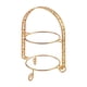 thumbnail image 3 of Soporte De Metal De Dos Niveles Para Postres Y Tartas, Accesorio Multiusos, Elegante, 31,5 X 23 Cm, Dorado, 3 of 5