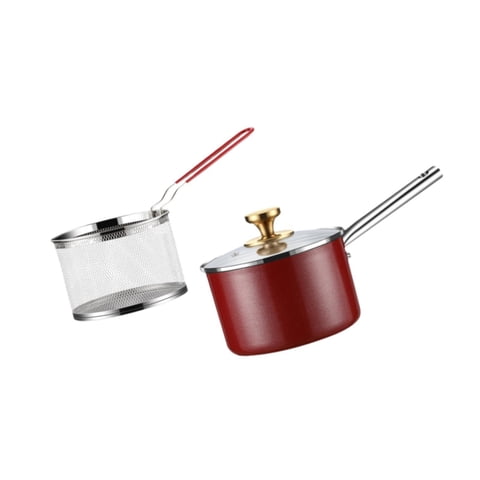 Bothyi - Olla Para Freír, Utensilios De Cocina, Cacerola, Freidora Japonesa Para Freír Al Vapor, Camping