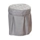 thumbnail image 4 of Cubierta Elástica Redonda De La Cubierta De La Silla Del Salón De Belleza Para El Dormitorio Del Balneario Casero Gris, 4 of 5