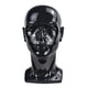 thumbnail image 2 of Cabeza De Maniquí Cosmetología Modelo De Entrenamiento Masculino 57cm Negro Brillante, 2 of 3