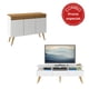 thumbnail image 1 of Combo Rack Tv + Buffet 3 Puertas Blanco Nogal, 1 of 6