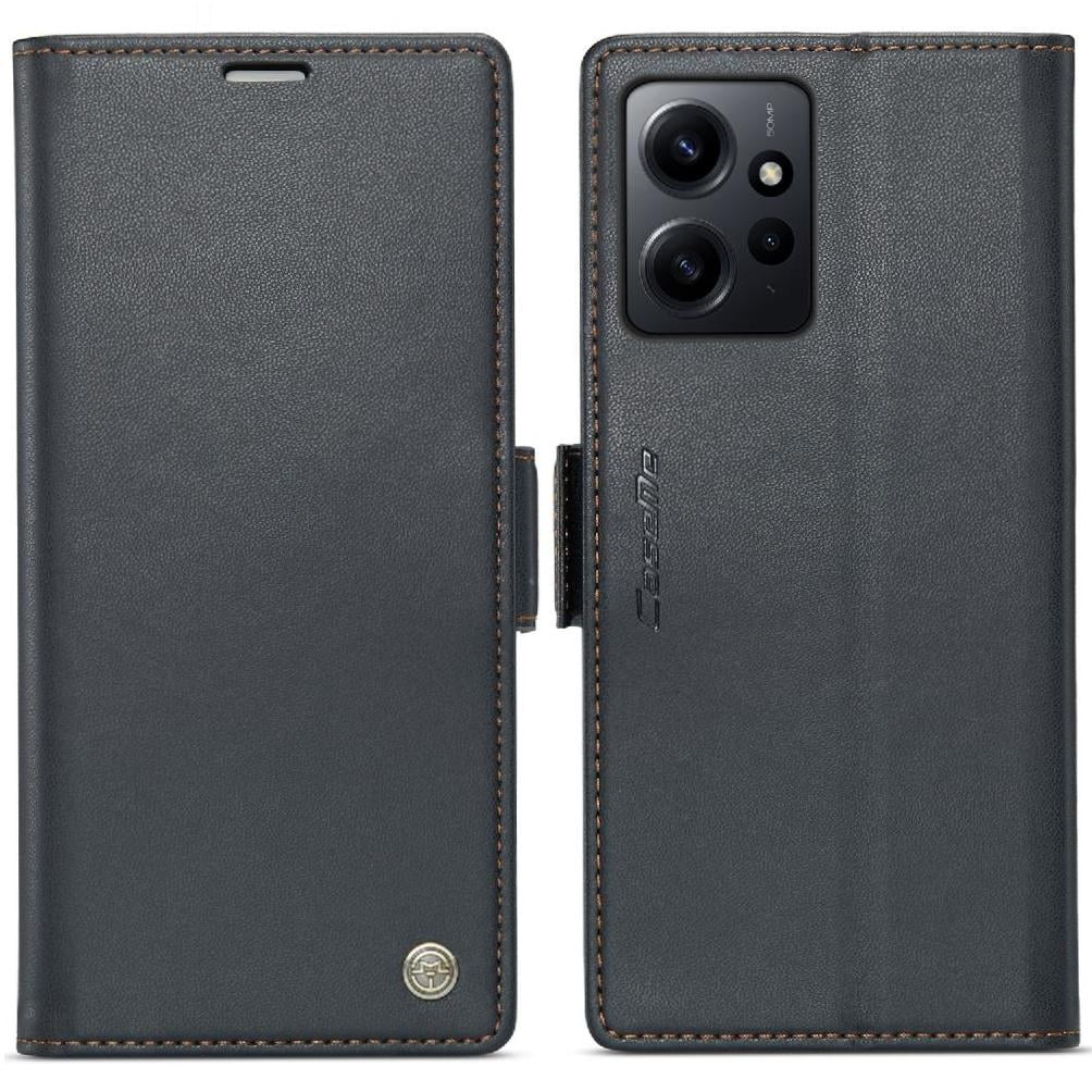 Case Me - Caseme Tipo Cartera Xiaomi Redmi Note 12 4g Con Cierre Magnético, Rfid, Tarjetero, Soporte, Carga Inalámbrica