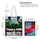 thumbnail image 5 of Trolland Bolso de tela con estampado de lienzo para mujer, bolsa de compras reutilizable y estética, con cremallera interior, regalo para mujer,40*40cm., 5 of 6