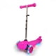 thumbnail image 1 of Scooter Monopatin 3 Ruedas Luces Barra Ajustable 70cm Rosa Bex, 1 of 9