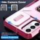 thumbnail image 2 of Funda Armada para Samsung Galaxy A05S con Tapa Deslizante y Soporte Magnético Giratorio Rosa, 2 of 5