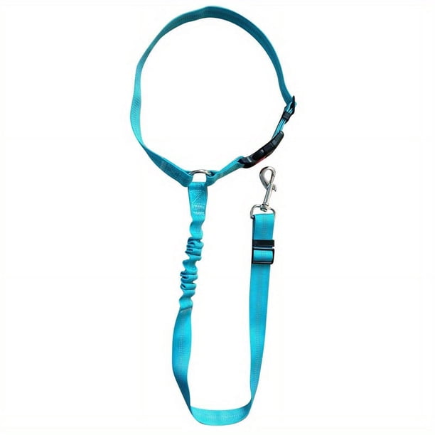 Solid Color 2 In 1 Pet Car Seat Belt Nylon Lead Leash Backseat Safety Belt Adjustable For Dog & Cat