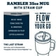 thumbnail image 3 of Taza YETI Rambler de 1 litro con tapa de pajita, con aislamiento al vacío, color blanco, 3 of 3